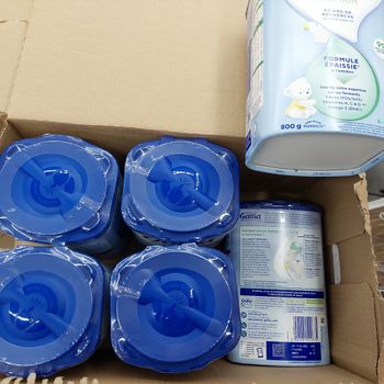 Lot de 6 boîtes de lait "Gallia 2ele âge "