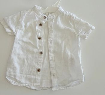 Chemise blanche MC taille 3 mois neuve