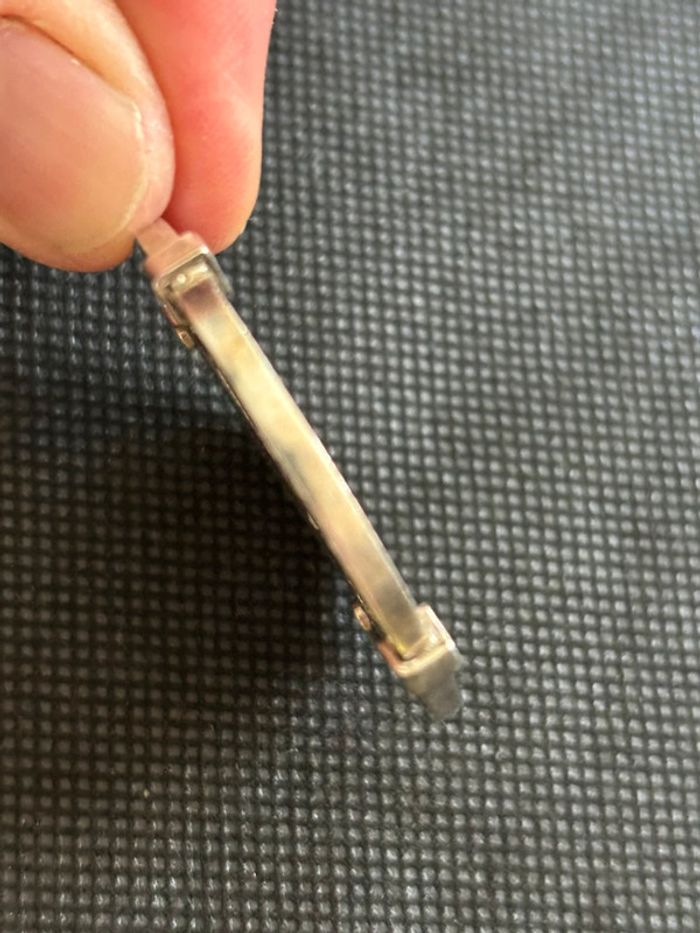 Beau porte-clé en argent avec pièce de 5 pesetas en argent TBE - photo numéro 6