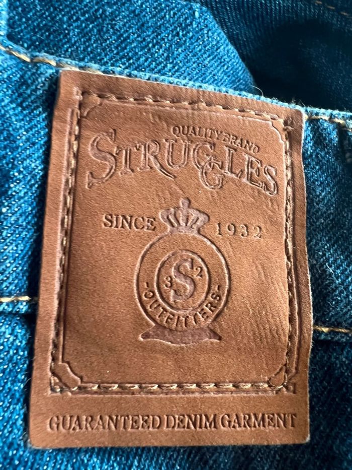 Salopette denim Struggles – effet usé vintage – Taille M - photo numéro 2