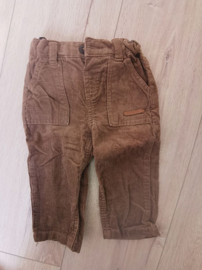 Pantalon velour camel