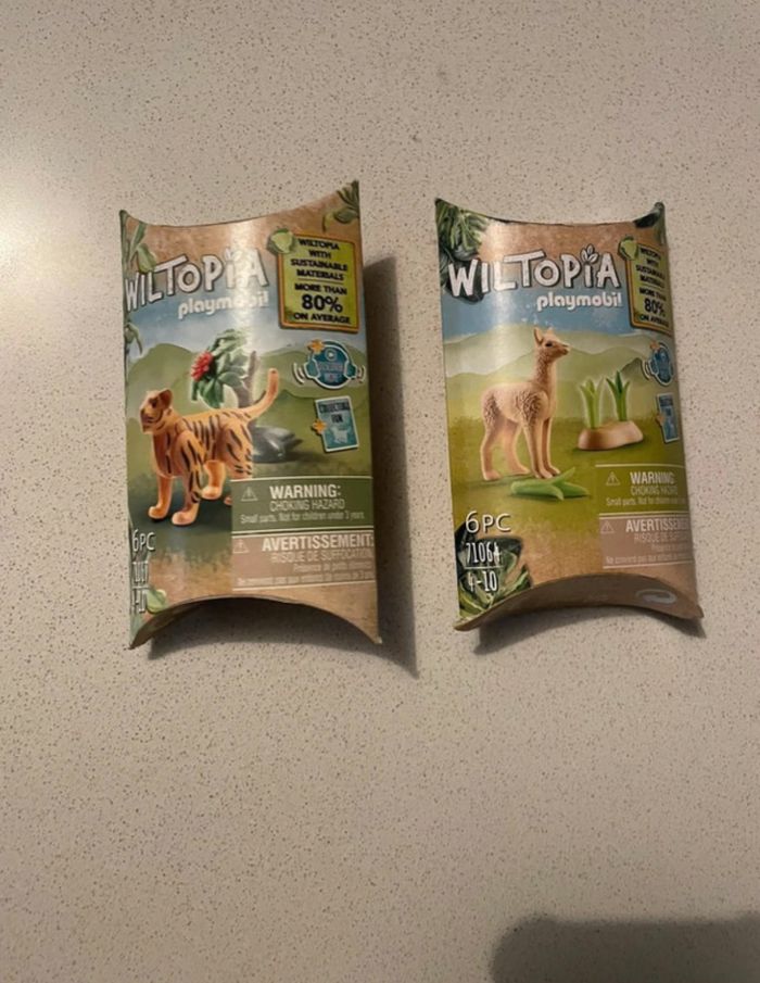 Playmobil Wiltopia - Bébé tigre + Bébé alpaga