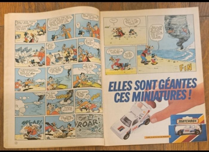 Ancien journal de mickey avec cadeau dinosaure N°1713 de 1985 vintage - photo numéro 6