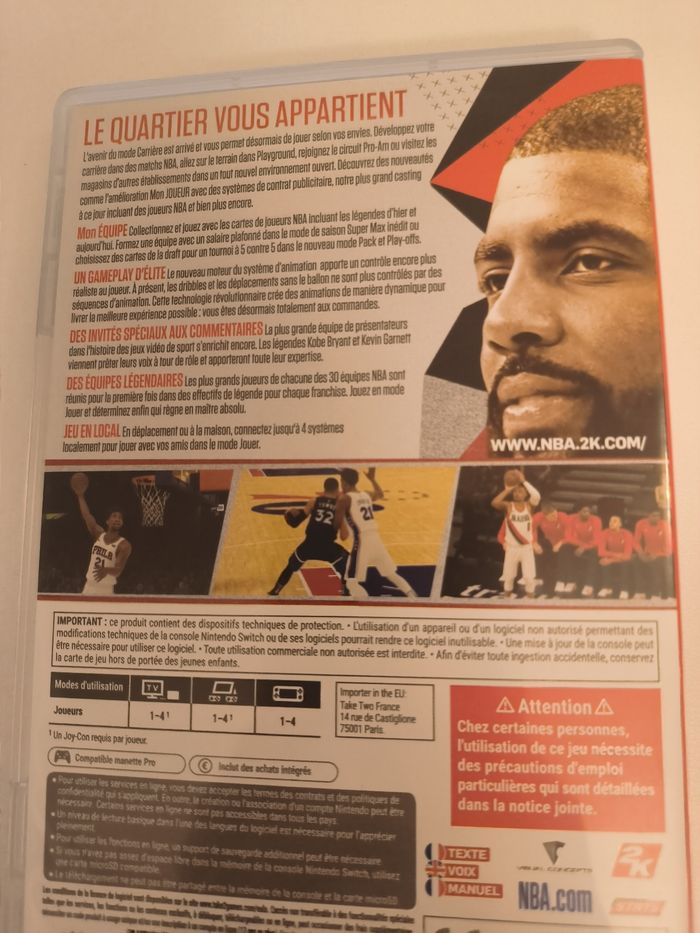 Jeu Switch NBA2K18 - photo numéro 2
