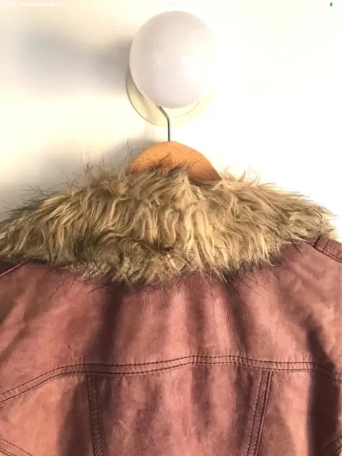 Veste en cuir Bershka taille 40 - photo numéro 8