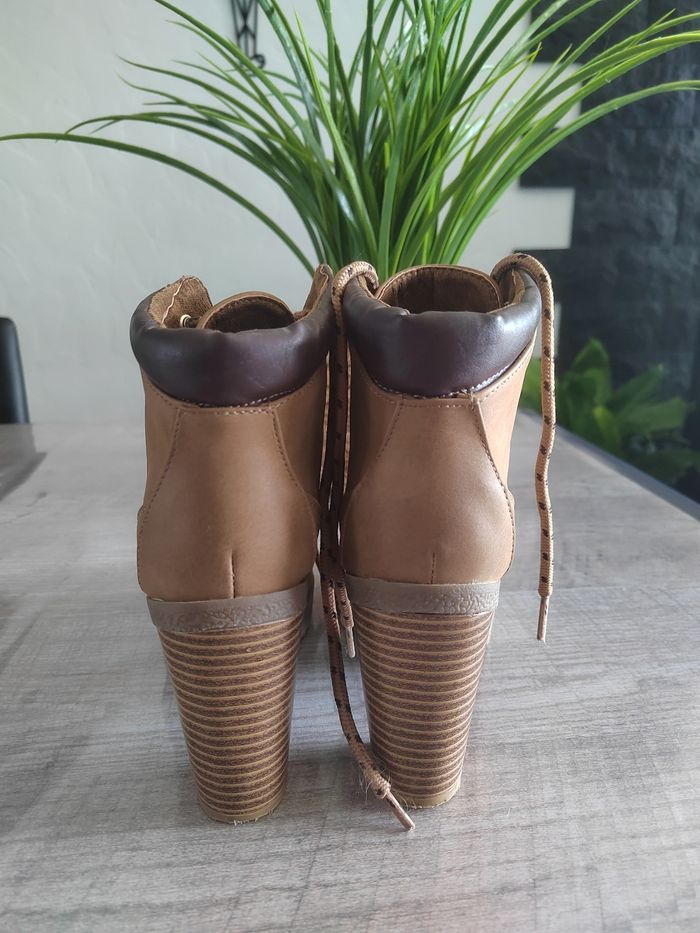 Bottines à talon marron femme taille 37 Jennyfer - photo numéro 3