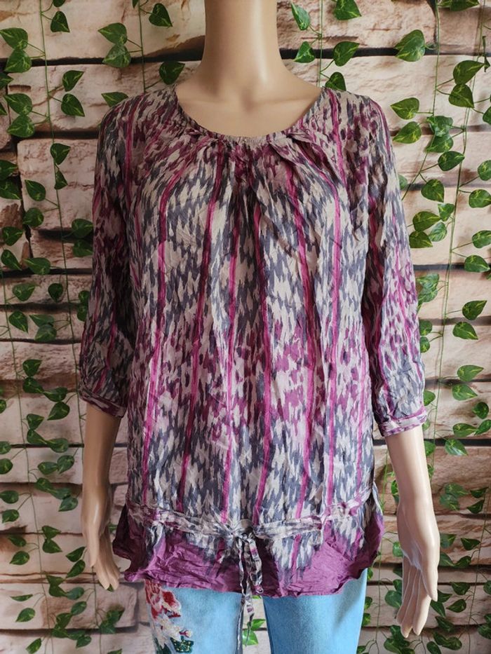 🌸Blouse 100% soie Sud Express Taille 40🌸