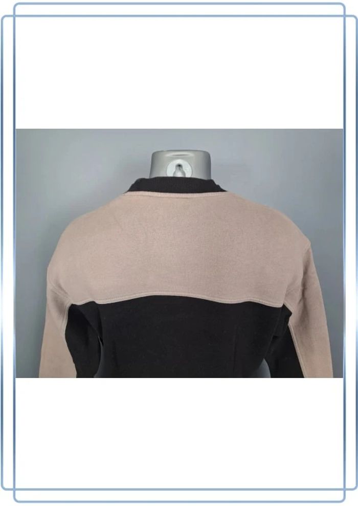 Sweat col rond / crewneck fila vintage homme beige et noir / taille M brodé (173) - photo numéro 7