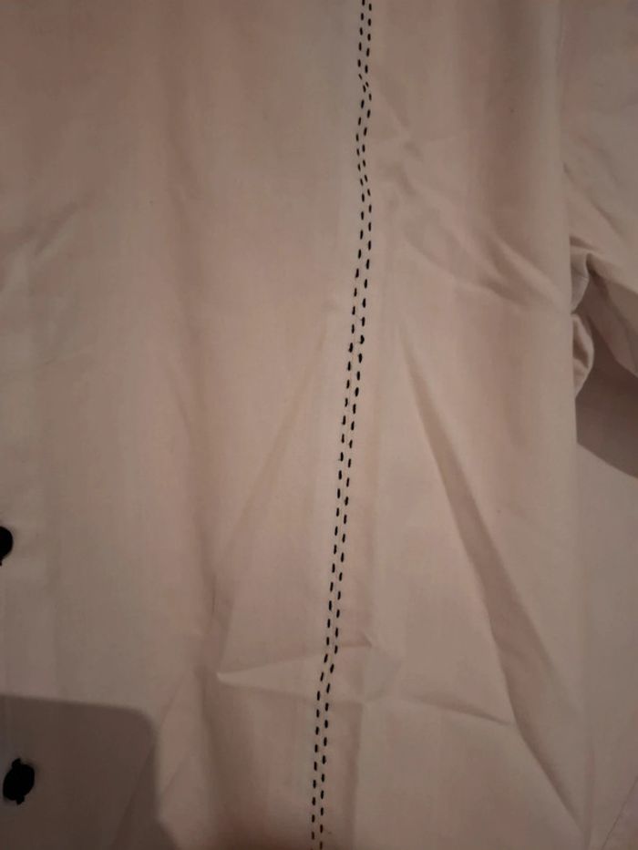 Chemise hommes très bon état coupe ajustée taille 3XL blanche et noire Armand Thierry - photo numéro 7