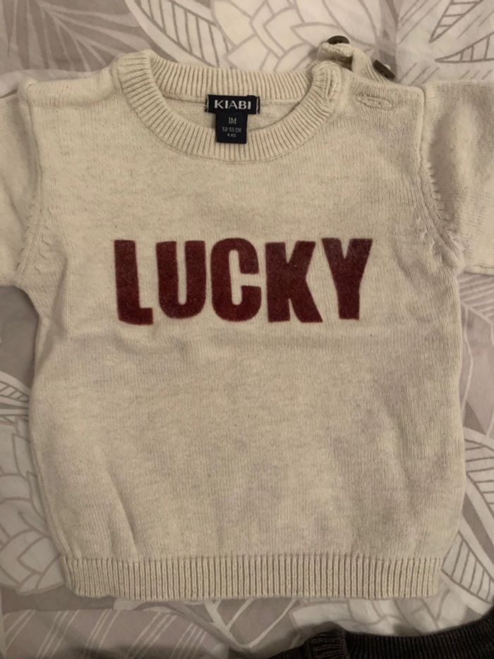 Lot de 2 Pull bébé 1 mois - photo numéro 3