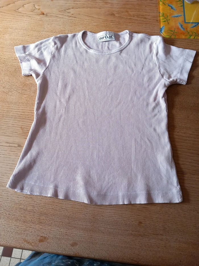 Tunique Tee-shirt coton T36 mauve clair