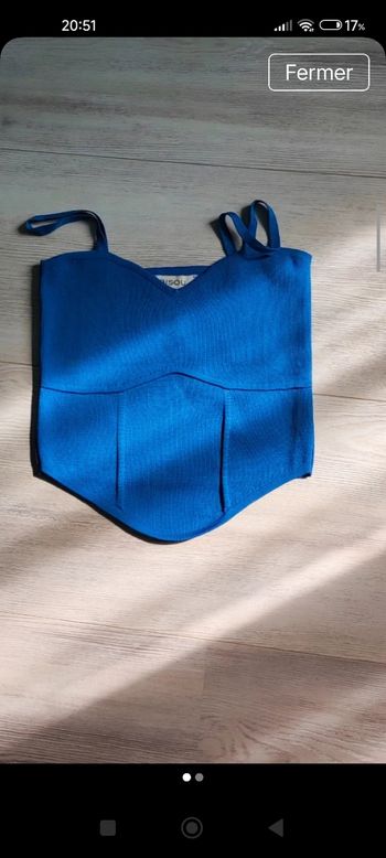 Croc top bleu 