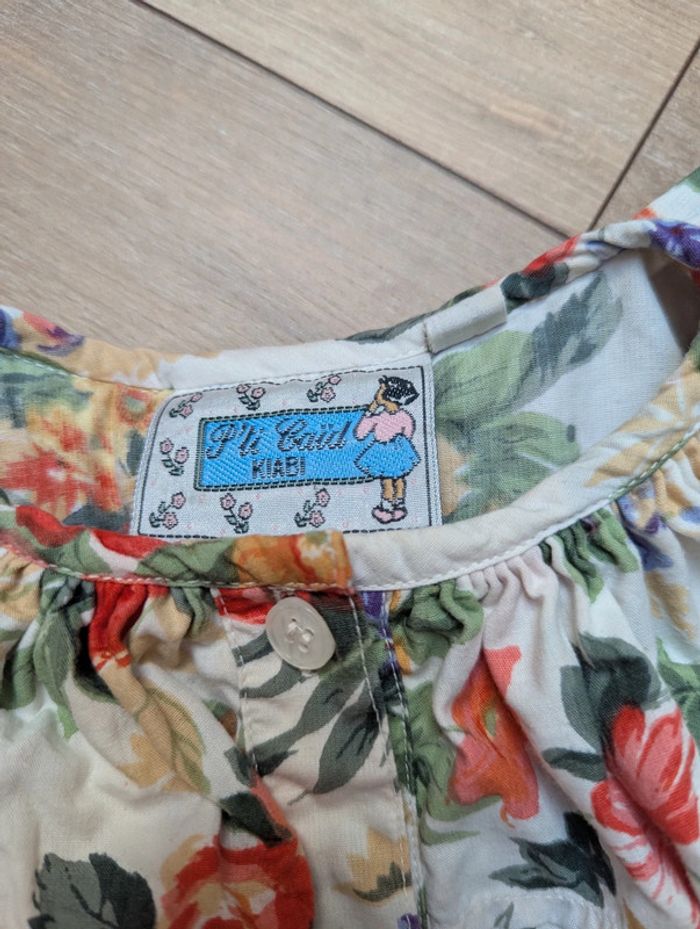 Magnifique robe vintage fleurie à volants 5 ans - photo numéro 8