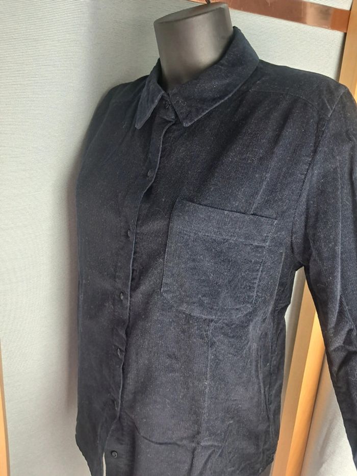 Balzac chemise velour noir cotelé T.36/38 - photo numéro 6