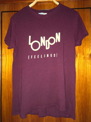 T-shirt bordeau 36 Pull & Bear