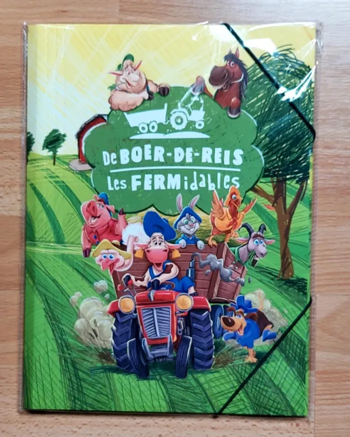 Farde à rabas élastique cartonnée Les Fermidables