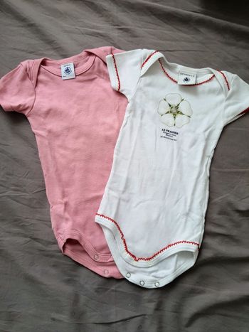 Lot 2 bodies petit bateau