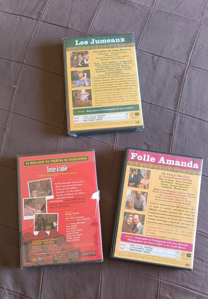 Lot de 3 DVD spécial " Théâtre " - photo numéro 2
