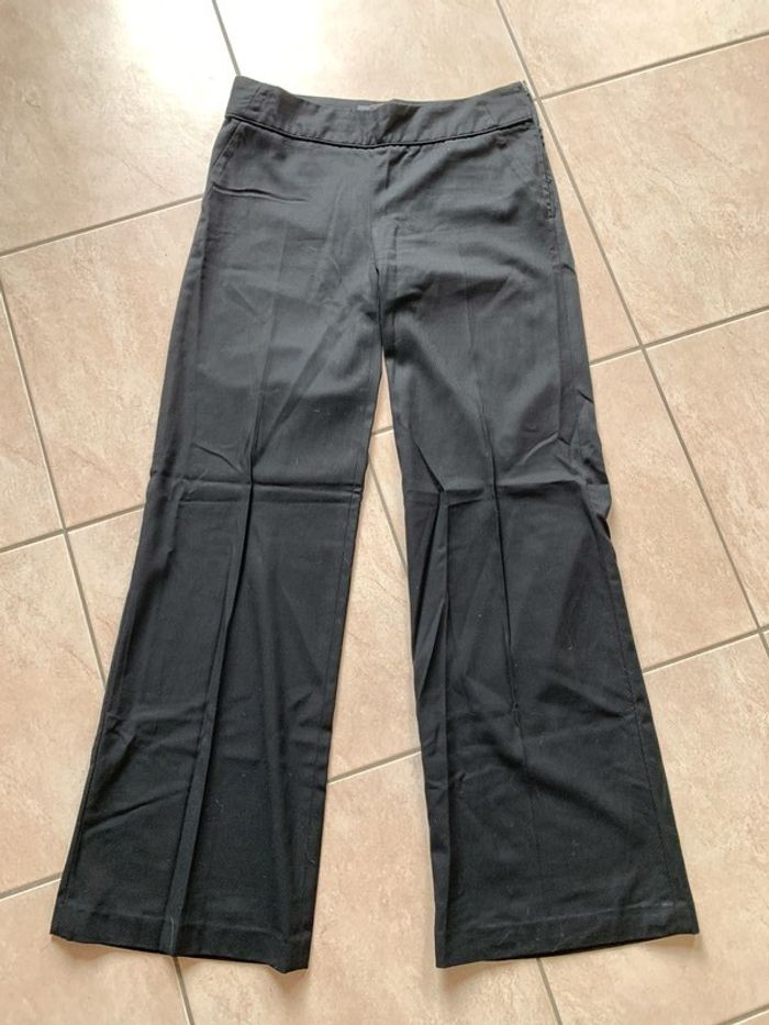 Pantalon noir Zara évasé taille 36
