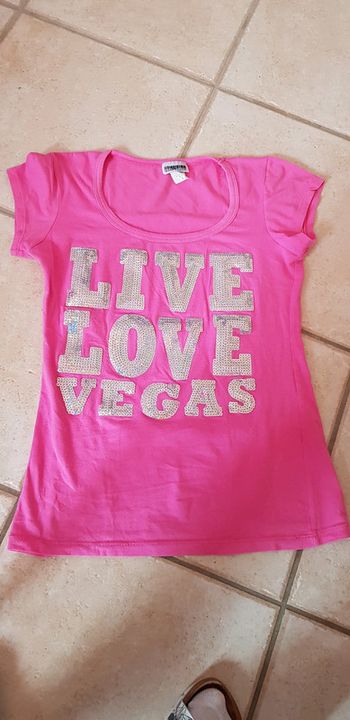 Tee-shirt manches courtes rose