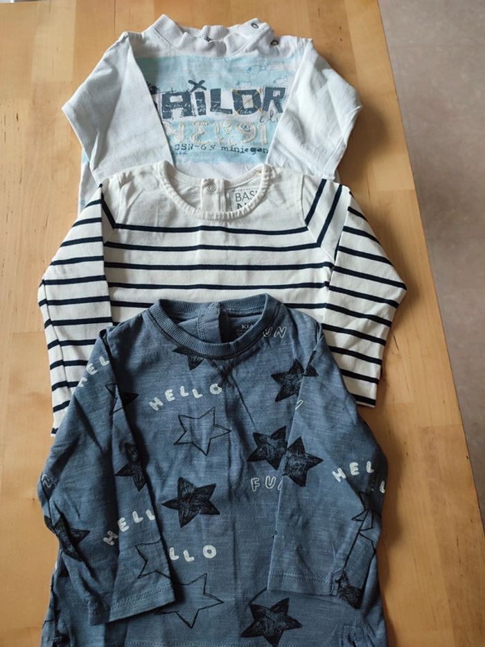 Lot de t-shirts manches longues