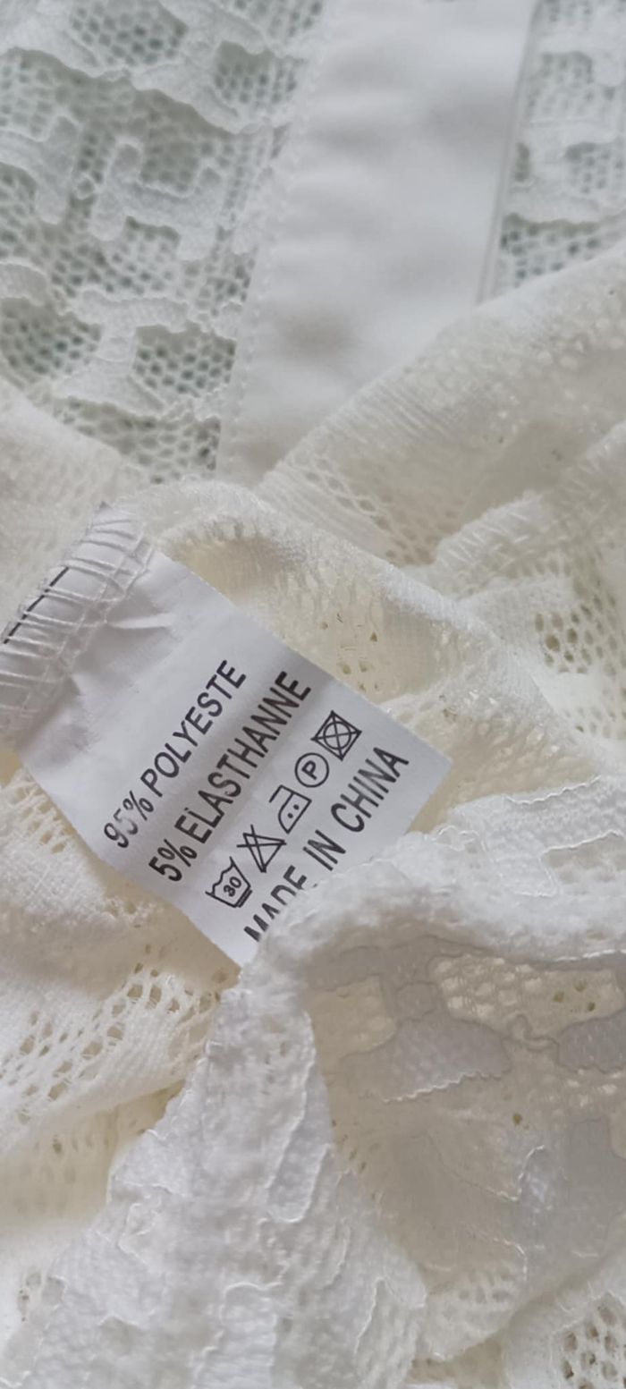 Chemise Blouse à boutons blanche "Giorgia" Taille M/L - photo numéro 10