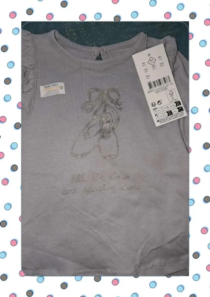 Tshirt manche longue 6 mois - photo numéro 2