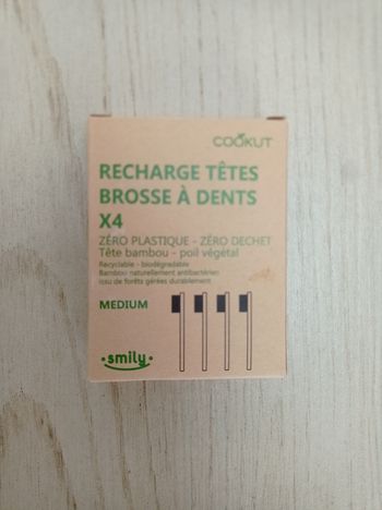 Recharge têtes brosse à dents X4 "Cookut"