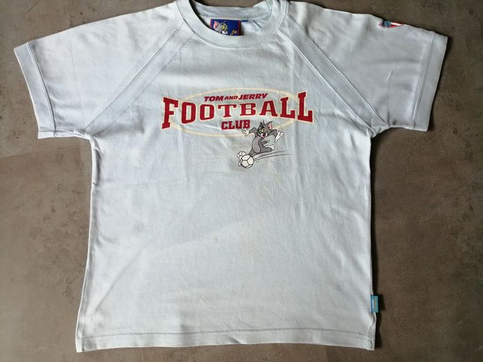 T shirt bleu ciel 10 ans Tom and Jerry
