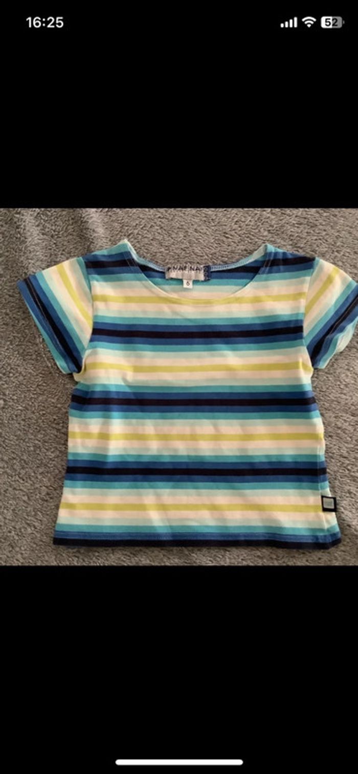 Lot de 8 t-shirts fille manches courtes taille 6 ans - photo numéro 8