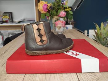 Bottines cuir marron Kickers 25