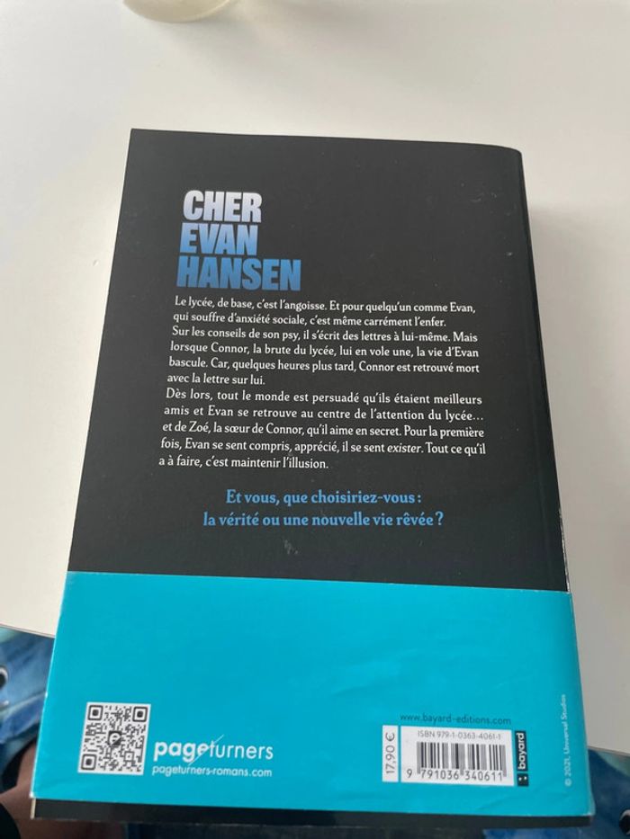 Livre cher Evan Hansen l’histoire peu banale d’un adolescent ordinaire - photo numéro 2