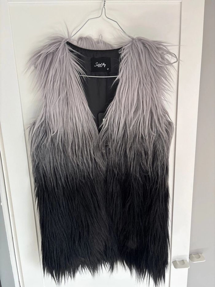 Gilet fausse fourrure school rag