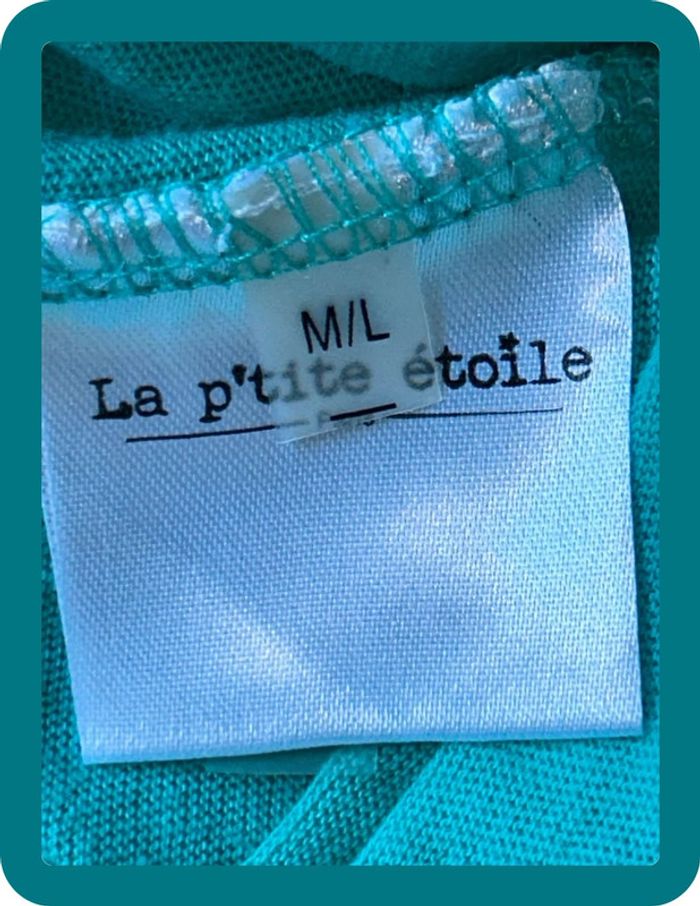 T-shirt vert menthe/turquoise 38 40 la p’tite étoile - photo numéro 5
