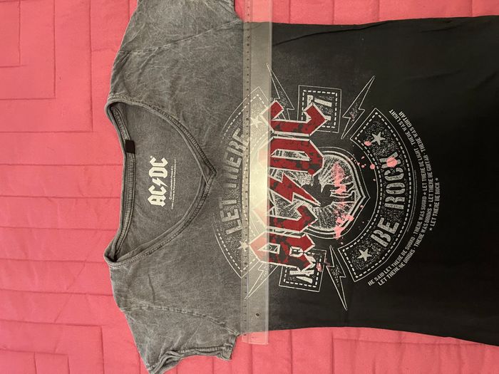 T-shirt AC/DC Let there be Rock Effet Dip-Dye - photo numéro 4