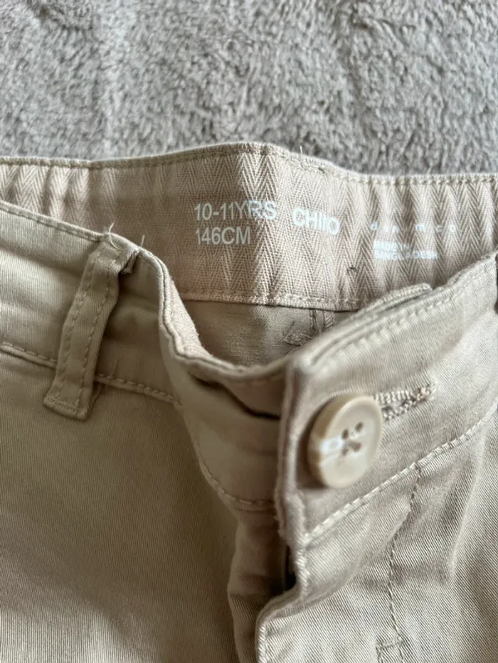 Pantalon chino beige 10/11 ans - photo numéro 2
