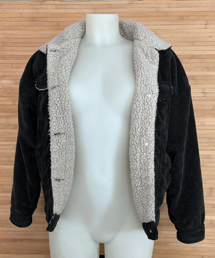 Jacket noir sherpa femme - photo numéro 2