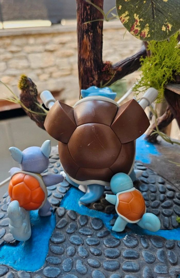 Super figurine Pokemon Nintendo Évolution carapuce Carabaffe tortank - photo numéro 7