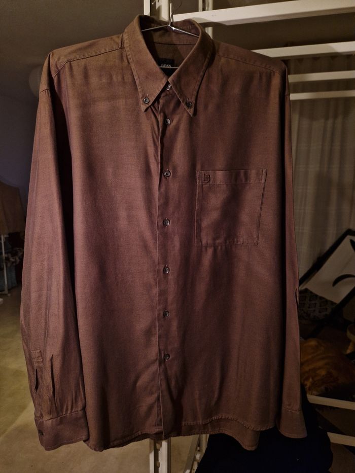 Chemise marron Hugo boss - photo numéro 7