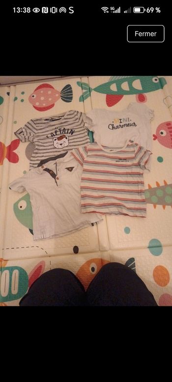 Lot t-shirt 24/36 mois