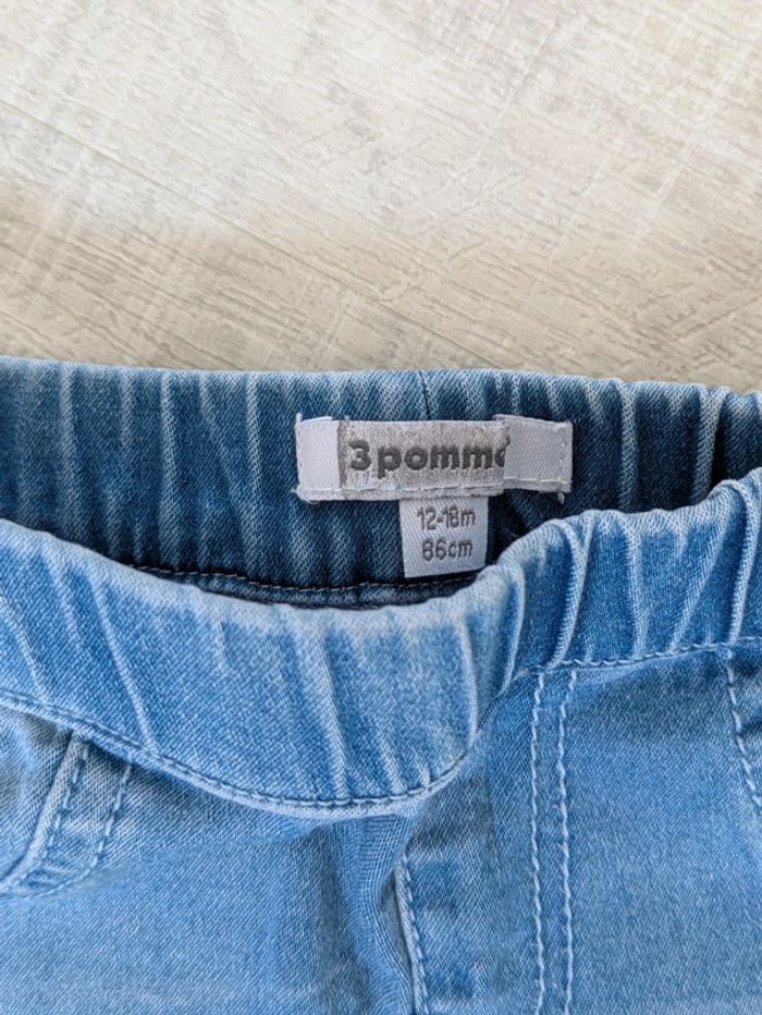 Short jeans 12/18 mois 3 pommes - photo numéro 2