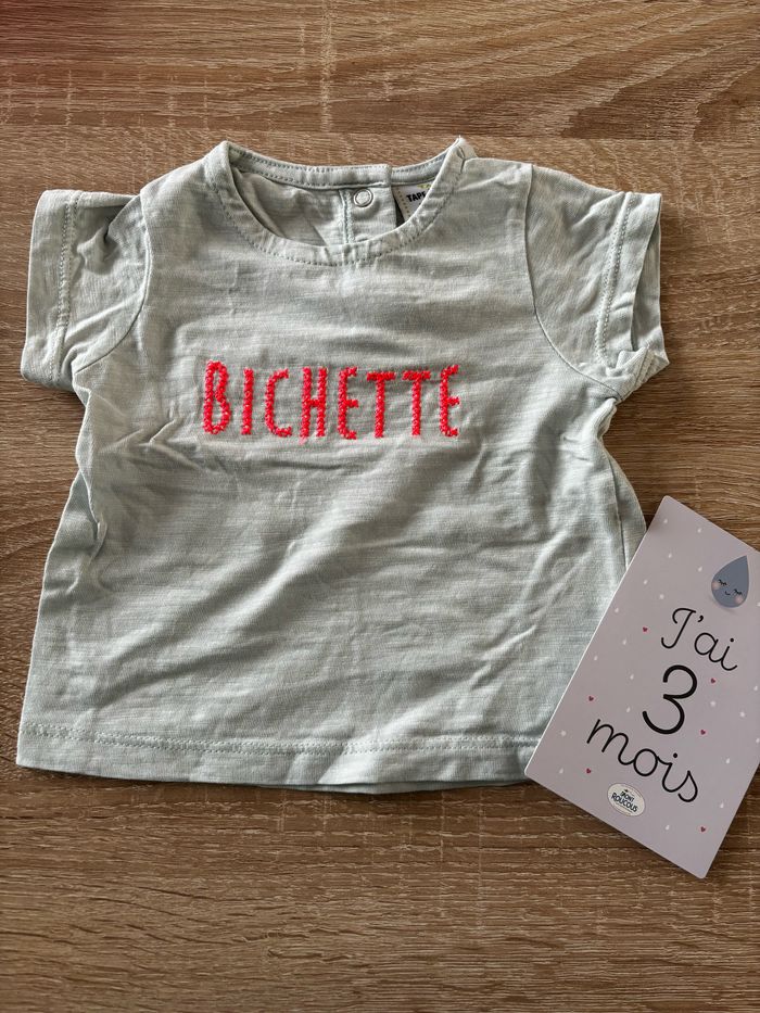 Tee shirt bichette TAPE A L’œil t.3m
