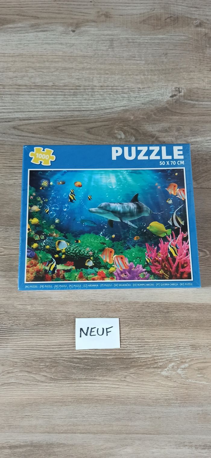 Puzzle neuf 1000 pièces animaux de la mer