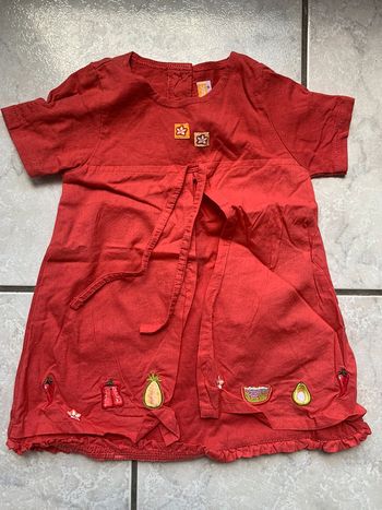 Robe rouge 6 mois