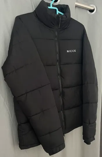 Doudoune noir nicce homme sans capuche chaude taille M