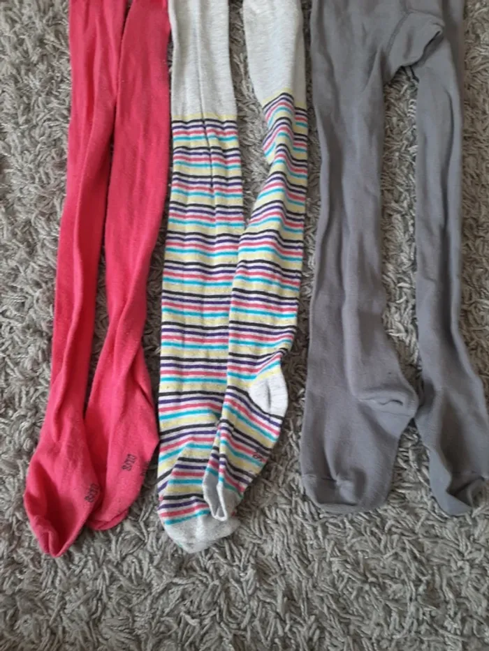 Lot 3 collants hiver 8/10 ans - photo numéro 2