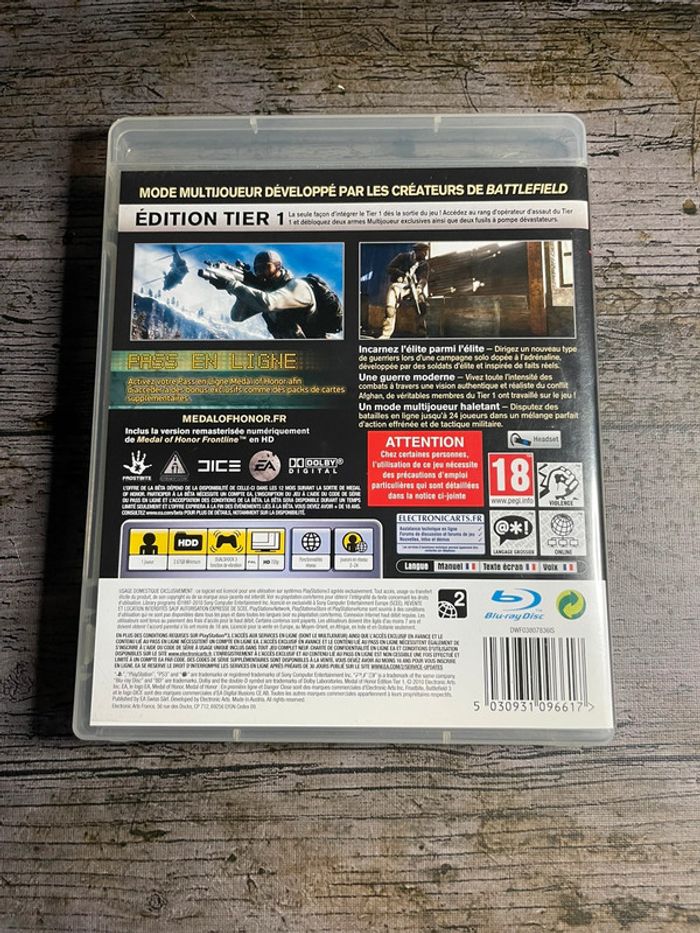Medal of Honor - Jeu PS3 Complet Version française PAL Sony - photo numéro 2