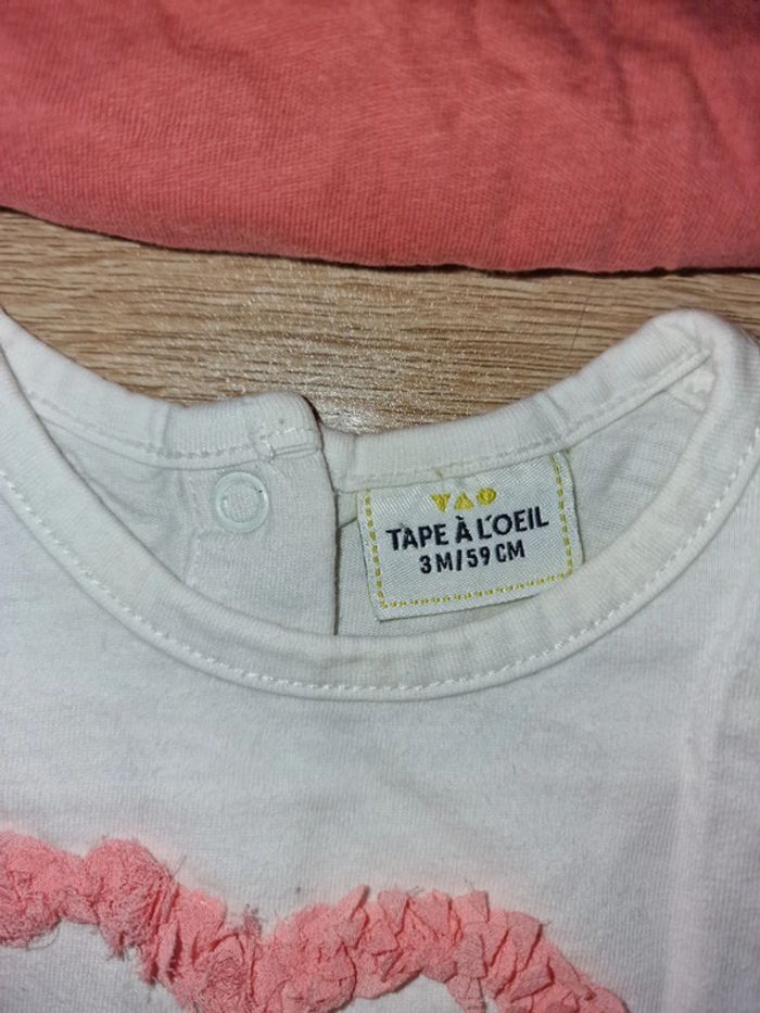 Lot de 8 tshirt manches longues 3 mois - photo numéro 2