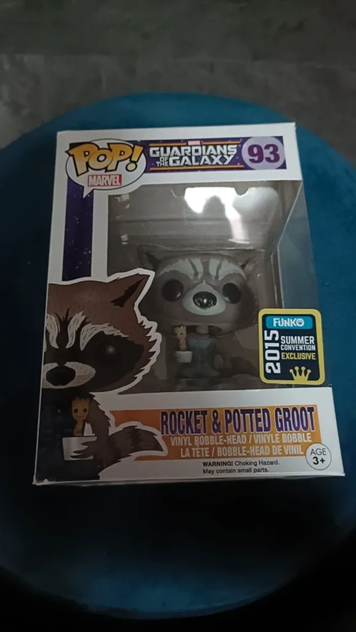 Funko pop Rocket & potted groot 93
