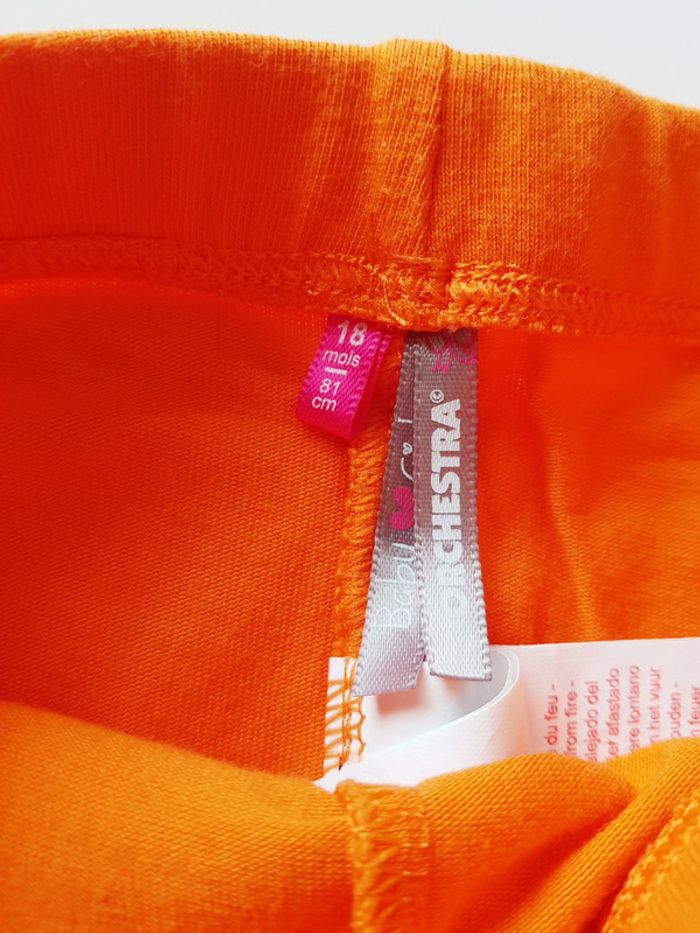 Legging orange Orchestra 18 mois - photo numéro 2